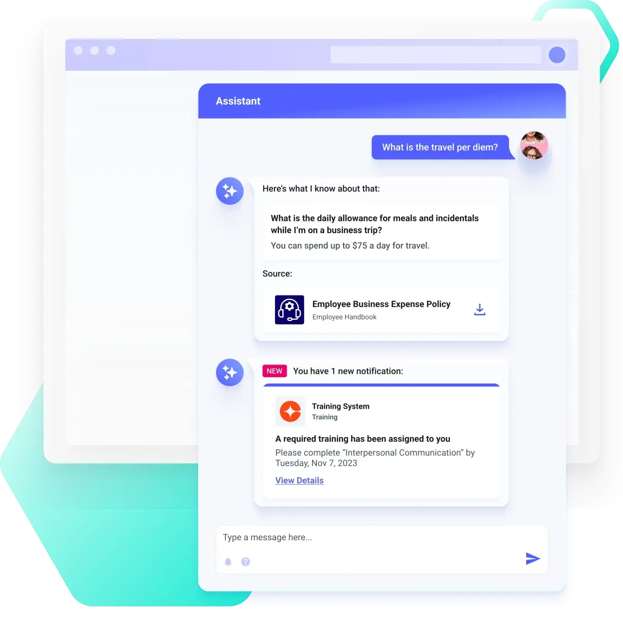 Connect your digital workplace apps, knowledge bases, and documents in one unified experience through the AI Work Assistant to deliver a better employee experience. 