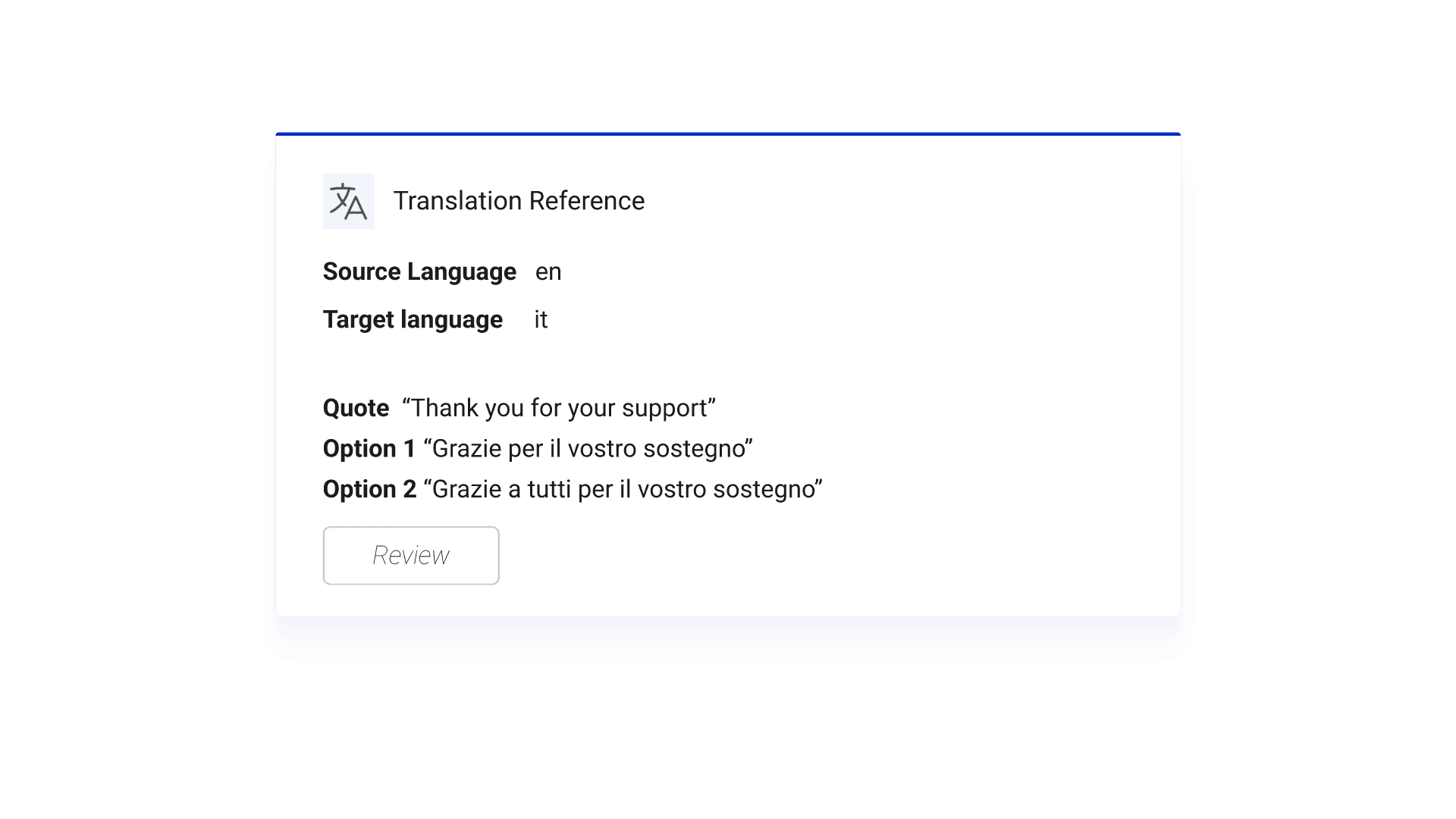 The Translation Reference app provides builders with an example of how to add a "translate" node to practically any app to automatically translate content between two languages.